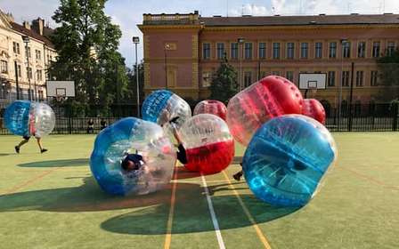 Praga: Burbujas de fútbol en el centro de Praga