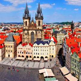 Praga: tour de la ciudad en tuk-tuk eléctrico con guía