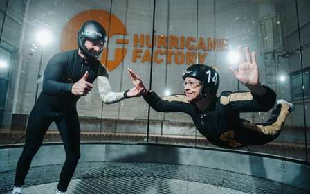 Praga: Experiência de paraquedismo indoor da Hurricane Factory