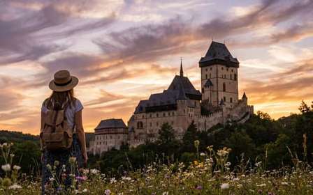 Praga: Visita al Castillo y las Cuevas de Karlstejn con todo incluido
