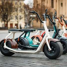 Praga: Fat Tire E-Scooter Tour guiado