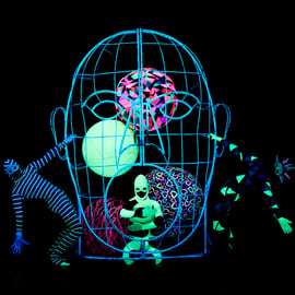 Praga: Espectáculo WOW Teatro de Luz Negra