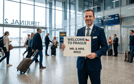 Praga: Aeropuerto PRG a Centro Ciudad|Hoteles Traslado Privado