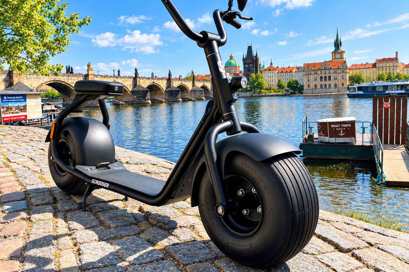Praga: passeio de 3 horas em scooter elétrica com pneus largos