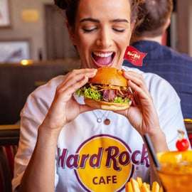Praga: Hard Rock Cafe con menú del día para comer o cenar
