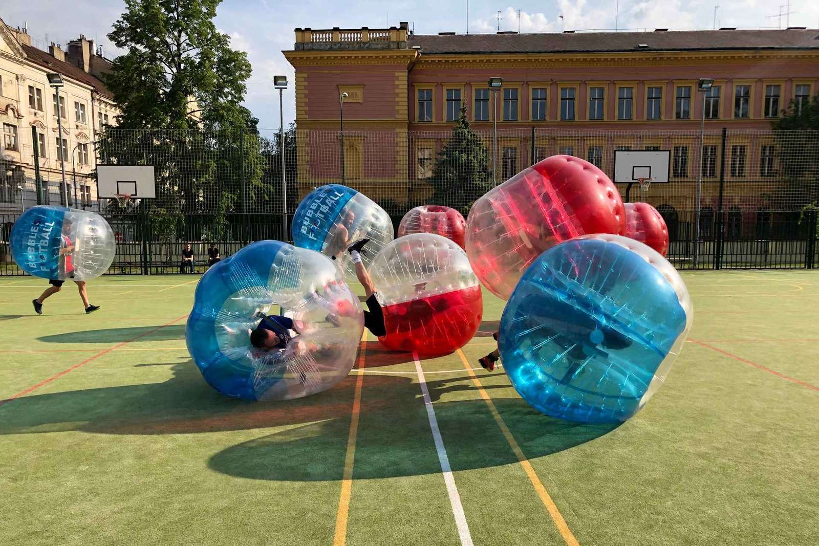 Praga: Burbujas de fútbol en el centro de Praga